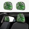 hgnblsip 2 Pack Tropical Leaves Print Universal Car Headrest Cover Elastic, Cute Stylish Car Seat Head Rest Cover Protector, Interior Front & Rear Seat Headrest Pads Decor for Womens Car SUV Auto view 1