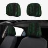 hgnblsip 2 Pack Hacker Era Print Universal Car Headrest Cover Elastic, Cute Stylish Car Seat Head Rest Cover Protector, Interior Front & Rear Seat Headrest Pads Decor for Womens Car SUV Auto view 1