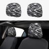 hgnblsip 2 Pack Halloween Bats Grey Print Universal Car Headrest Cover Elastic, Cute Stylish Car Seat Head Rest Cover Protector, Interior Front & Rear Seat Headrest Pads Decor for Womens Car SUV Auto view 1