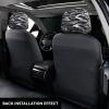 hgnblsip 2 Pack Halloween Bats Grey Print Universal Car Headrest Cover Elastic, Cute Stylish Car Seat Head Rest Cover Protector, Interior Front & Rear Seat Headrest Pads Decor for Womens Car SUV Auto view 3