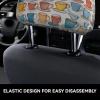 2 Pack Hand Drawn Teapots And Cups Print Universal Car Headrest Cover Elastic, Cute Stylish Car Seat Head Rest Cover Protector, Interior Front & Rear Seat Headrest Pads Decor For Womens Car Suv Auto view 4