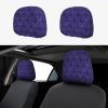 hgnblsip 2 Pack Haunted Mansion Print Universal Car Headrest Cover Elastic, Cute Stylish Car Seat Head Rest Cover Protector, Interior Front & Rear Seat Headrest Pads Decor for Womens Car SUV Auto view 1