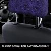 hgnblsip 2 Pack Haunted Mansion Print Universal Car Headrest Cover Elastic, Cute Stylish Car Seat Head Rest Cover Protector, Interior Front & Rear Seat Headrest Pads Decor for Womens Car SUV Auto view 4