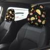 hgnblsip 2 Pack Tuesday Party Print Universal Car Headrest Cover Elastic, Cute Stylish Car Seat Head Rest Cover Protector, Interior Front & Rear Seat Headrest Pads Decor for Womens Car SUV Auto view 2