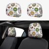 2 Pack Mexican Salsa Symbols Print Universal Car Headrest Cover Elastic, Cute Stylish Car Seat Head Rest Cover Protector, Interior Front & Rear Seat Headrest Pads Decor For Womens Car Suv Auto view 1