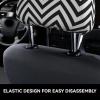 hgnblsip 2 Pack Zigzag Stripe Print Universal Car Headrest Cover Elastic, Cute Stylish Car Seat Head Rest Cover Protector, Interior Front & Rear Seat Headrest Pads Decor for Womens Car SUV Auto view 4