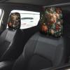 hgnblsip 2 Pack Merry Christmas Print Universal Car Headrest Cover Elastic, Cute Stylish Car Seat Head Rest Cover Protector, Interior Front & Rear Seat Headrest Pads Decor for Womens Car SUV Auto view 2