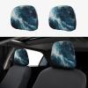 hgnblsip 2 Pack Within The Tides Print Universal Car Headrest Cover Elastic, Cute Stylish Car Seat Head Rest Cover Protector, Interior Front & Rear Seat Headrest Pads Decor for Womens Car SUV Auto view 1