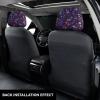 2 Pack Red Blue Stars American Print Universal Car Headrest Cover Elastic, Cute Stylish Car Seat Head Rest Cover Protector, Interior Front & Rear Seat Headrest Pads Decor For Womens Car Suv Auto view 3