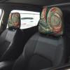 2 Pack Not All Who Wander Are Lost Print Universal Car Headrest Cover Elastic, Cute Stylish Car Seat Head Rest Cover Protector, Interior Front & Rear Seat Headrest Pads Decor For Womens Car Suv Auto view 2