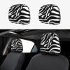 hgnblsip 2 Pack Zebra Print Print Universal Car Headrest Cover Elastic, Cute Stylish Car Seat Head Rest Cover Protector, Interior Front & Rear Seat Headrest Pads Decor for Womens Car SUV Auto view 1