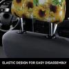 hgnblsip 2 Pack Sunflower.1 Print Universal Car Headrest Cover Elastic, Cute Stylish Car Seat Head Rest Cover Protector, Interior Front & Rear Seat Headrest Pads Decor for Womens Car SUV Auto view 4