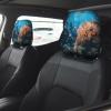 hgnblsip 2 Pack Coral Reef Print Universal Car Headrest Cover Elastic, Cute Stylish Car Seat Head Rest Cover Protector, Interior Front & Rear Seat Headrest Pads Decor for Womens Car SUV Auto view 2