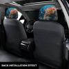 hgnblsip 2 Pack Coral Reef Print Universal Car Headrest Cover Elastic, Cute Stylish Car Seat Head Rest Cover Protector, Interior Front & Rear Seat Headrest Pads Decor for Womens Car SUV Auto view 3