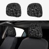 2 Pack Blackboard Wallpaper Print Universal Car Headrest Cover Elastic, Cute Stylish Car Seat Head Rest Cover Protector, Interior Front & Rear Seat Headrest Pads Decor For Womens Car Suv Auto view 1