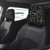2 Pack Blackboard Wallpaper Print Universal Car Headrest Cover Elastic, Cute Stylish Car Seat Head Rest Cover Protector, Interior Front & Rear Seat Headrest Pads Decor For Womens Car Suv Auto view 2