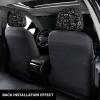 2 Pack Blackboard Wallpaper Print Universal Car Headrest Cover Elastic, Cute Stylish Car Seat Head Rest Cover Protector, Interior Front & Rear Seat Headrest Pads Decor For Womens Car Suv Auto view 3