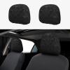 2 Pack Gothic Wallpaper Skull Print Universal Car Headrest Cover Elastic, Cute Stylish Car Seat Head Rest Cover Protector, Interior Front & Rear Seat Headrest Pads Decor For Womens Car Suv Auto view 1