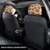 2 Pack Halloween Pumpkin Patterns Print Universal Car Headrest Cover Elastic, Cute Stylish Car Seat Head Rest Cover Protector, Interior Front & Rear Seat Headrest Pads Decor For Womens Car Suv Auto view 3