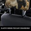 hgnblsip 2 Pack Cat Print Universal Car Headrest Cover Elastic, Cute Stylish Car Seat Head Rest Cover Protector, Interior Front & Rear Seat Headrest Pads Decor for Womens Car SUV Auto view 4
