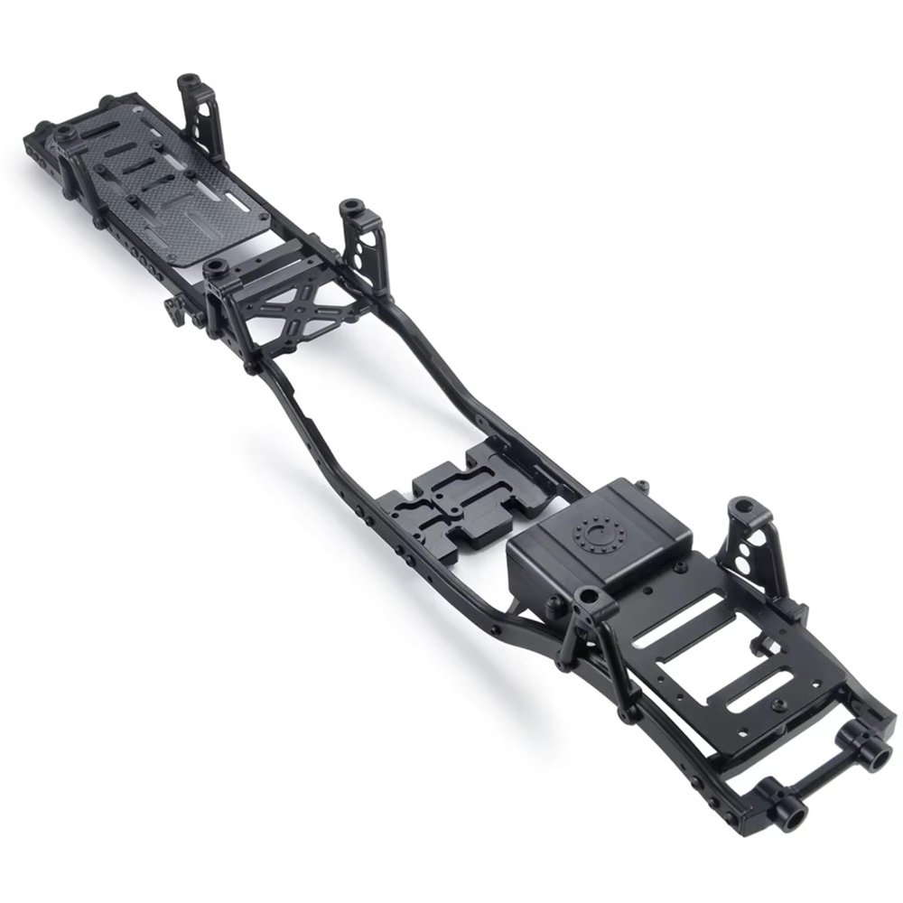 RC Car Frame Parts For Axial For SCX10 For 1/10 RC Car Steel 6x6 For Chassis Frame Rails Beams Shock Towers Bumper Mount RC Crawler Modified Part(Frame Body)