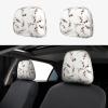 hgnblsip 2 Pack Swimming Print Universal Car Headrest Cover Elastic, Cute Stylish Car Seat Head Rest Cover Protector, Interior Front & Rear Seat Headrest Pads Decor for Womens Car SUV Auto view 1