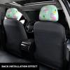 2 Pack Pink Flamingo Pineapples Print Universal Car Headrest Cover Elastic, Cute Stylish Car Seat Head Rest Cover Protector, Interior Front & Rear Seat Headrest Pads Decor For Womens Car Suv Auto view 3