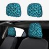 hgnblsip 2 Pack Fish Scale Print Universal Car Headrest Cover Elastic, Cute Stylish Car Seat Head Rest Cover Protector, Interior Front & Rear Seat Headrest Pads Decor for Womens Car SUV Auto view 1