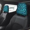 hgnblsip 2 Pack Fish Scale Print Universal Car Headrest Cover Elastic, Cute Stylish Car Seat Head Rest Cover Protector, Interior Front & Rear Seat Headrest Pads Decor for Womens Car SUV Auto view 2