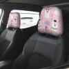 2 Pack Cartoon Llama Alpaca Print Universal Car Headrest Cover Elastic, Cute Stylish Car Seat Head Rest Cover Protector, Interior Front & Rear Seat Headrest Pads Decor For Womens Car Suv Auto view 2