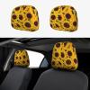 hgnblsip 2 Pack Yellow Sunflowers Print Universal Car Headrest Cover Elastic, Cute Stylish Car Seat Head Rest Cover Protector, Interior Front & Rear Seat Headrest Pads Decor for Womens Car SUV Auto view 1