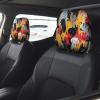 hgnblsip 2 Pack Dogs Pattern Print Universal Car Headrest Cover Elastic, Cute Stylish Car Seat Head Rest Cover Protector, Interior Front & Rear Seat Headrest Pads Decor for Womens Car SUV Auto view 2