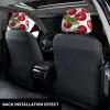 2 Pack Lovely Sweet Red Cherry 3 Print Universal Car Headrest Cover Elastic, Cute Stylish Car Seat Head Rest Cover Protector, Interior Front & Rear Seat Headrest Pads Decor For Womens Car Suv Auto view 3