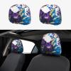 hgnblsip 2 Pack Purple Butterfly Print Universal Car Headrest Cover Elastic, Cute Stylish Car Seat Head Rest Cover Protector, Interior Front & Rear Seat Headrest Pads Decor for Womens Car SUV Auto view 1