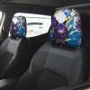 hgnblsip 2 Pack Purple Butterfly Print Universal Car Headrest Cover Elastic, Cute Stylish Car Seat Head Rest Cover Protector, Interior Front & Rear Seat Headrest Pads Decor for Womens Car SUV Auto view 2