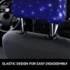 hgnblsip 2 Pack Bright Stars Print Universal Car Headrest Cover Elastic, Cute Stylish Car Seat Head Rest Cover Protector, Interior Front & Rear Seat Headrest Pads Decor for Womens Car SUV Auto view 4