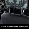 hgnblsip 2 Pack Manatee Animals Print Universal Car Headrest Cover Elastic, Cute Stylish Car Seat Head Rest Cover Protector, Interior Front & Rear Seat Headrest Pads Decor for Womens Car SUV Auto view 4