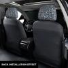 hgnblsip 2 Pack Silver Fish Scale Print Universal Car Headrest Cover Elastic, Cute Stylish Car Seat Head Rest Cover Protector, Interior Front & Rear Seat Headrest Pads Decor for Womens Car SUV Auto view 3