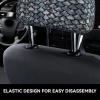 hgnblsip 2 Pack Silver Fish Scale Print Universal Car Headrest Cover Elastic, Cute Stylish Car Seat Head Rest Cover Protector, Interior Front & Rear Seat Headrest Pads Decor for Womens Car SUV Auto view 4