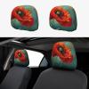 hgnblsip 2 Pack Poppy Flower Print Universal Car Headrest Cover Elastic, Cute Stylish Car Seat Head Rest Cover Protector, Interior Front & Rear Seat Headrest Pads Decor for Womens Car SUV Auto view 1