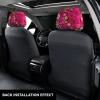 hgnblsip 2 Pack Budding Roses Print Universal Car Headrest Cover Elastic, Cute Stylish Car Seat Head Rest Cover Protector, Interior Front & Rear Seat Headrest Pads Decor for Womens Car SUV Auto view 3
