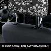 hgnblsip 2 Pack Damask Pattern Print Universal Car Headrest Cover Elastic, Cute Stylish Car Seat Head Rest Cover Protector, Interior Front & Rear Seat Headrest Pads Decor for Womens Car SUV Auto view 4