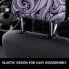 2 Pack The Sea Witch Inspired Print Universal Car Headrest Cover Elastic, Cute Stylish Car Seat Head Rest Cover Protector, Interior Front & Rear Seat Headrest Pads Decor For Womens Car Suv Auto view 4