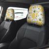 hgnblsip 2 Pack Pineapple. Print Universal Car Headrest Cover Elastic, Cute Stylish Car Seat Head Rest Cover Protector, Interior Front & Rear Seat Headrest Pads Decor for Womens Car SUV Auto view 2