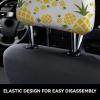 hgnblsip 2 Pack Pineapple. Print Universal Car Headrest Cover Elastic, Cute Stylish Car Seat Head Rest Cover Protector, Interior Front & Rear Seat Headrest Pads Decor for Womens Car SUV Auto view 4