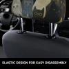 hgnblsip 2 Pack Cat Print Universal Car Headrest Cover Elastic, Cute Stylish Car Seat Head Rest Cover Protector, Interior Front & Rear Seat Headrest Pads Decor for Womens Car SUV Auto view 4