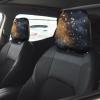 hgnblsip 2 Pack Sequin Pattern Print Universal Car Headrest Cover Elastic, Cute Stylish Car Seat Head Rest Cover Protector, Interior Front & Rear Seat Headrest Pads Decor for Womens Car SUV Auto view 2