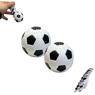3D Printed Football Shaped Fidget Toy, Creative Twisty Soccer Design Spiral Toy, Portable Stress Relief Gadget for Home, Office, Travel, Unique Gift for Football Lovers (1)