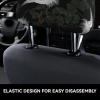 2 Pack Japanese Crane & Pine Print Universal Car Headrest Cover Elastic, Cute Stylish Car Seat Head Rest Cover Protector, Interior Front & Rear Seat Headrest Pads Decor For Womens Car Suv Auto view 4