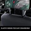 hgnblsip 2 Pack Lovely Hearts Print Universal Car Headrest Cover Elastic, Cute Stylish Car Seat Head Rest Cover Protector, Interior Front & Rear Seat Headrest Pads Decor for Womens Car SUV Auto view 4